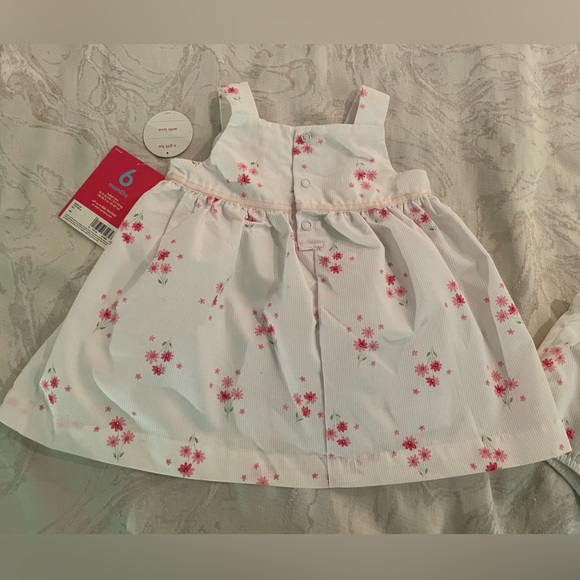 Carter’s Pretty in Pink Girls 6M Sundress and Bloomers - Picture 4 of 7